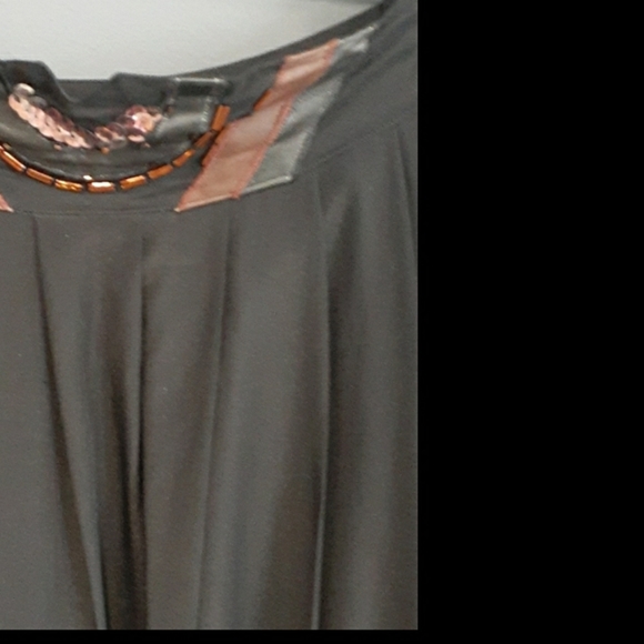 Vtg.Cedars black 100% silk skirt  size 6 - Picture 12 of 14